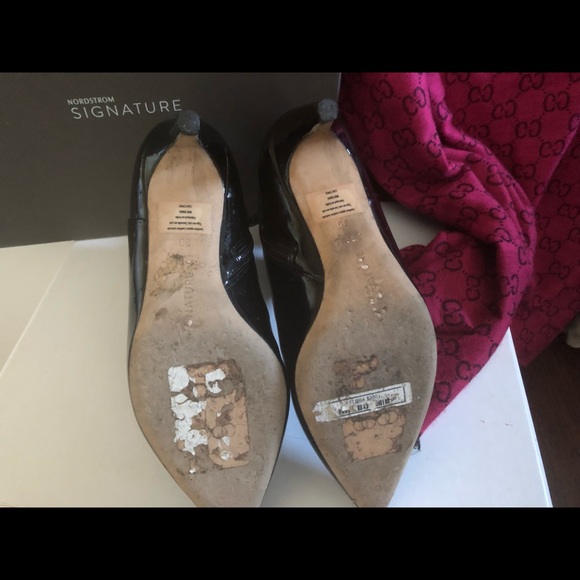 Black Patent Booties size 6 - Picture 6 of 8